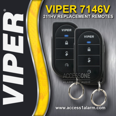 Pair of Viper 211 HV 412V Replacement Remote Controls 7146V New Style