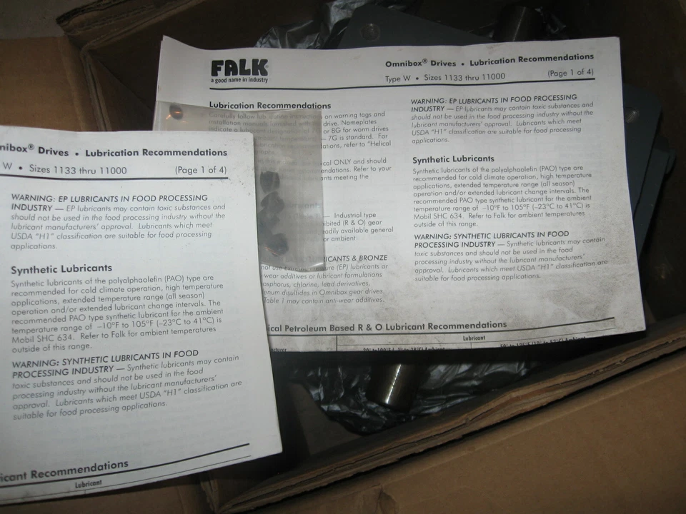 NEW Falk Omnibox Gear Worm Reducer w/ flange Coupling Kit # 4705644  # 1238WB1A - Image 3 of 4