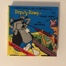 1962 Terrytoons Deputy Dawg Rabid Rebel 8mm Cartoon Movie With Previews, Catalog