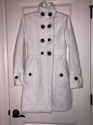 Trench-coat Blanc Rue21 - Taille S, Occasion En Très Bon état