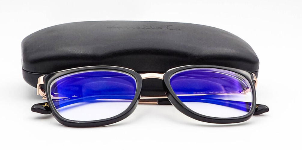 Amelia E Francis 35-001877 Black Gold Eyeglasses Frames 50-18-140