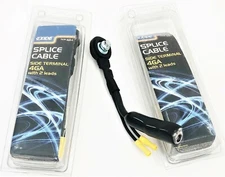 2 EXIDE BATTERY CABLE REPAIR SPLICE 4 Ga POSITIVE NEGATIVE SIDE POST WIRES SCS-4