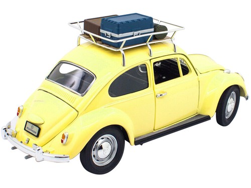 1967 VOLKSWAGEN BEETLE & ACCESSORIES YELLOW 1/18 DIECAST BY ROAD SIGNATURE 92078 - 第 4/4 張圖片