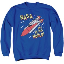 NASA Apollo 11 Sweatshirt Out of this World Royal Pullover
