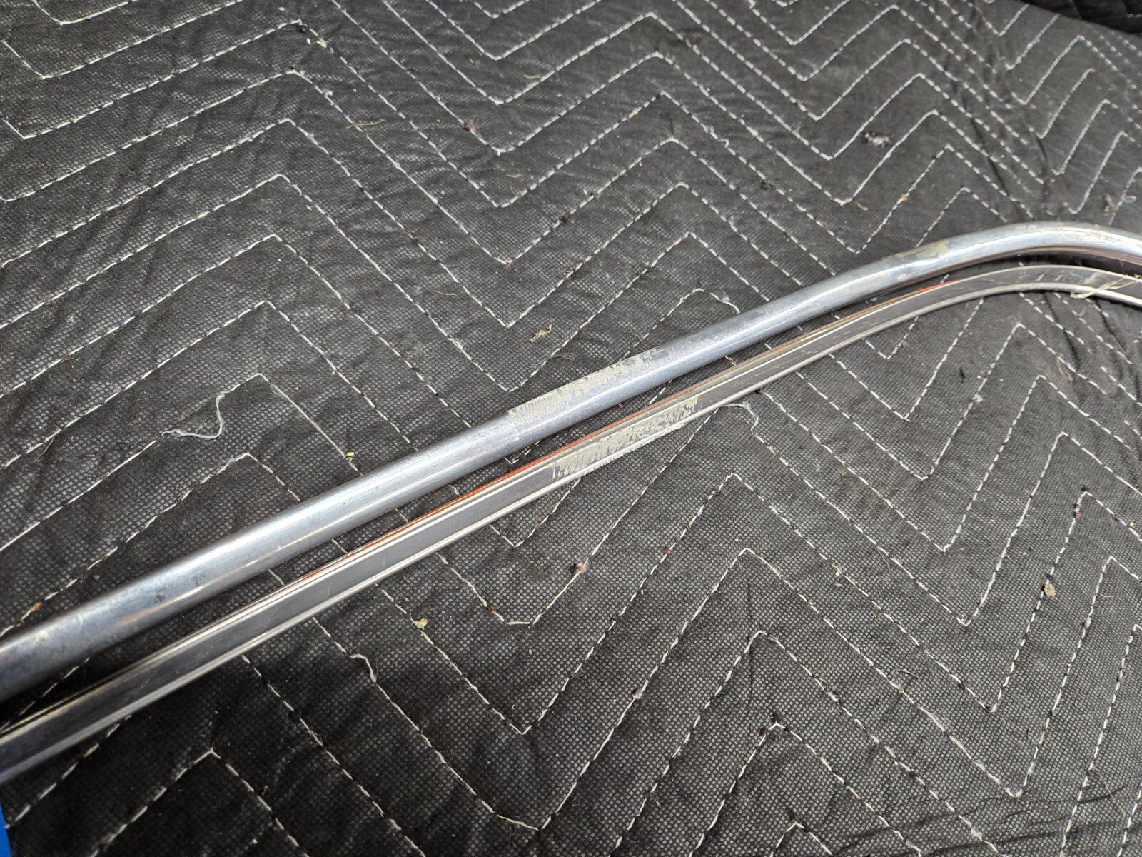 C9ZZ-63517267 1969 - 1970 Mustang Fastback Drip Rail Molding Steel