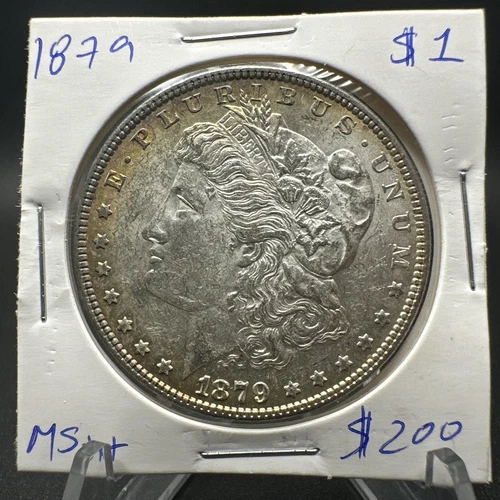 1879 $1 Morgan Silver Dollar - GEM BU - Free Shipping - Fresh Roll A4/12