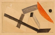 Proun El Lissitzky 1924 Constructivist Suprematism Abstract Geometric Art Print