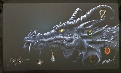 Mox Dragon Play Mat MTG Playmat SIGNED Dan Frazier 5 Moxes Mox Dragon Play Mat MTG Playmat SIGNED Dan Frazier 5 Moxes