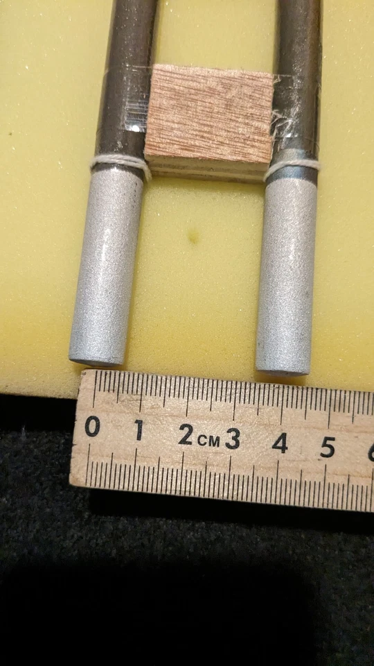 MoSi2 Heat Element 1700C 6/12 (Moly Disilicide) Le=130mm, Lu=160mm, A=40mm Foto 2 de 4