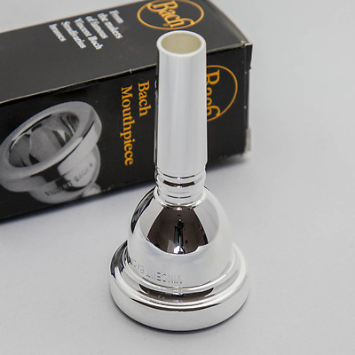 Bach Silver Small Shank Trombone Mouthpiece, 6-3/4C NEW! Ships
