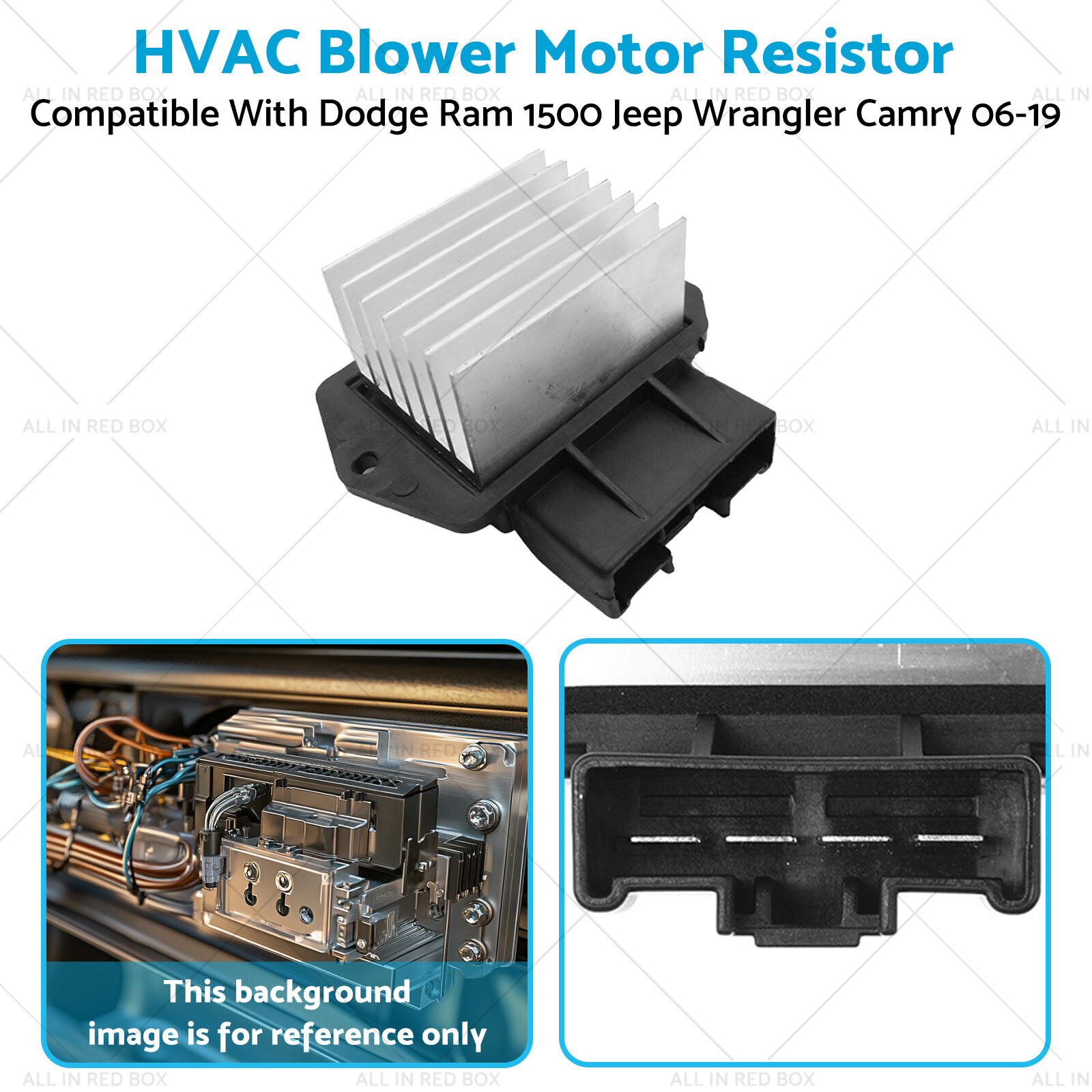 HVAC Blower Motor Resistor Suitable For Dodge Ram 1500 Jeep Wrangler Camry 06-19 thumbnail 13
