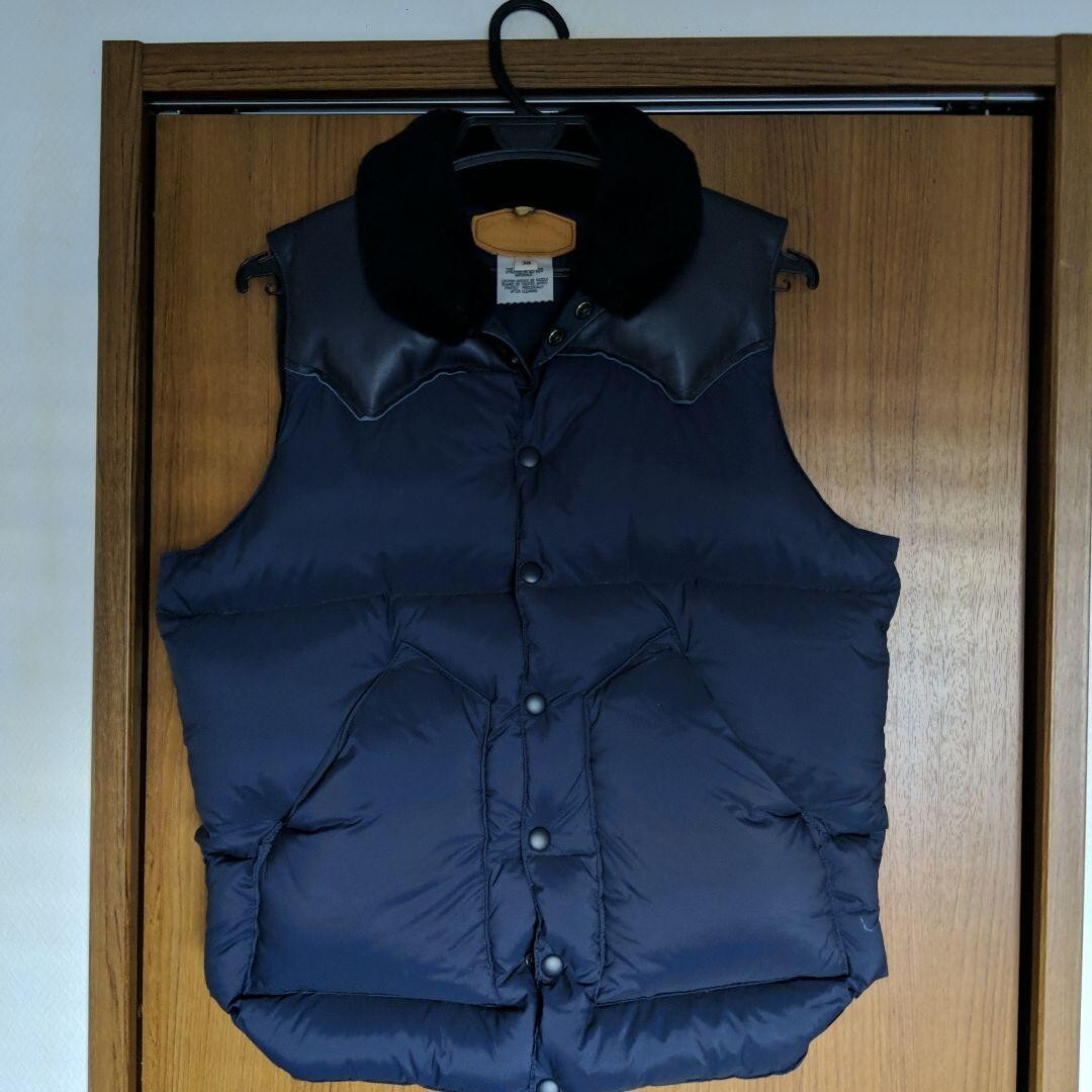 Rocky Mountain BEAUTY＆YOUTH Down Vest feather head Men's Size 38 Nylon