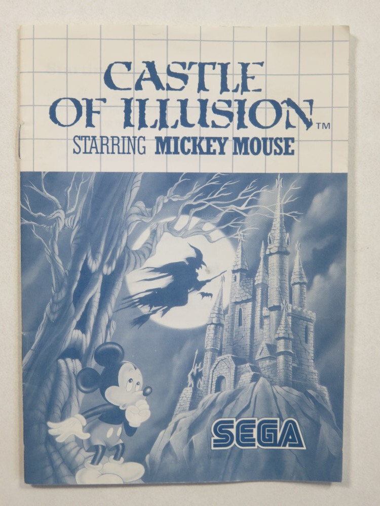 Lot De 4 Jeux Sega Master System - Strider, Mickey, Castle Of Illusion, Poséidon Wars 3D