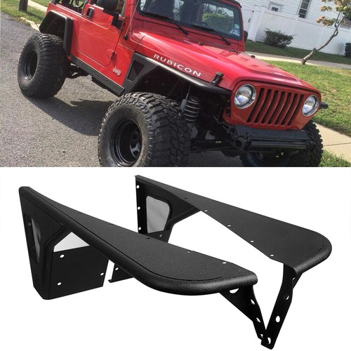 Black Jeep Flat Fenders