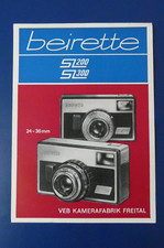 alte Reklame Beirette SL 200 300 Werbung Kamera DDR, Kamerafabrik Freital