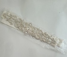 Wedding Dress Ivory Waist Embellishment Tie Sash- Wedding/Marriage/Celebration