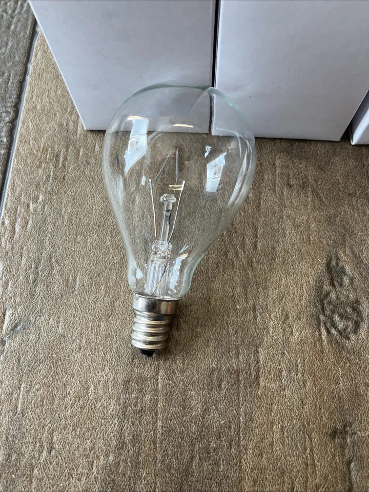 LOT OF 6 Unbranded GLOBE LIGHT BULB BULBS CLEAR CANDELABRA E12 120v 60w CA65 - Image 2 of 4