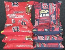 Set of 8 St. Louis Cardinals Baseball Cornhole Bags  FREE SHIPPING 