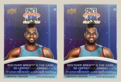 2 SEALED 2021 Upper Deck Space Jam A New Legacy BLASTER BOX Lebron