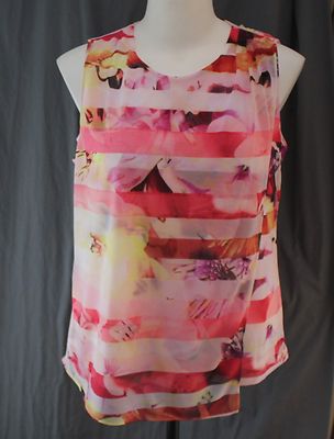 Worthington Petite, PXL, Sienna Vienna 1107B Multi Colored Top, New with Tags
