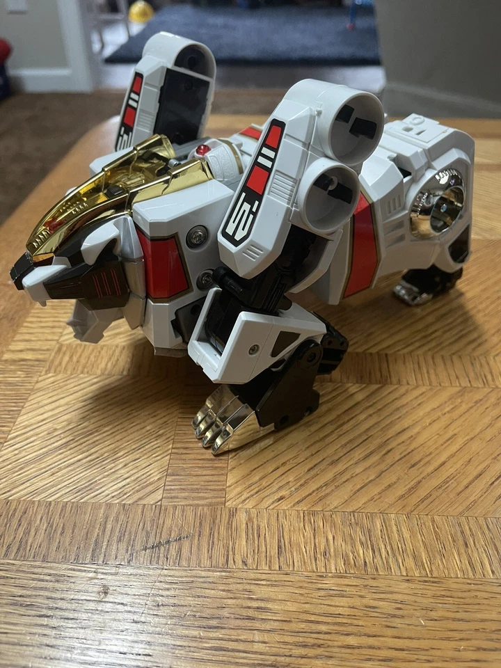 Power Rangers WHITE TIGER ZORD Bandai 1994 (FUNCIONA) PERO FALTAN PIEZAS - COMO ESTÁ Foto 2 de 4