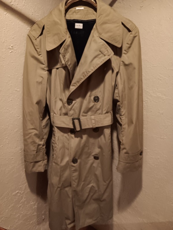 USMC Tan All Weather Overcoat w/liner, size 38L, Marine Corps Uniform 1985 Issue