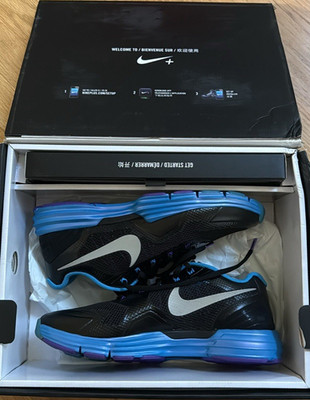 Nike Lunar TR1+ Nike+ ''The Opening'' Black/Blue Low Top Mesh Sneakers