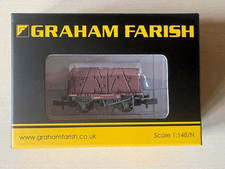 Graham Farish 377-328c - Conflat Wagon - BR Bauxite with BD Container