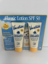 Vacation Classic Lotion SPF50 Broad Spectrum Sunscreen, 6oz Ea Water Resistant 3.83 per gallon