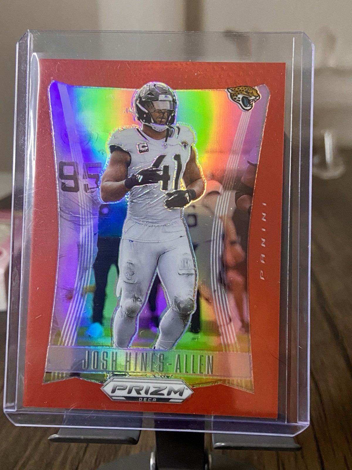 2024 Panini Prizm Deca Josh Hines-Allen #146 Red Prizm /199