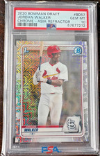 2020 Bowman Draft Chrome Jordan Walker Asia Refractor PSA 10
