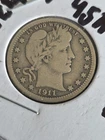 1911 P Barber Silver Quarter VG Very Good U.S. 25c Type Coin