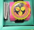 Swatch Big Bold Chrono 2023 - SB06J100 - Neon to the max - New -