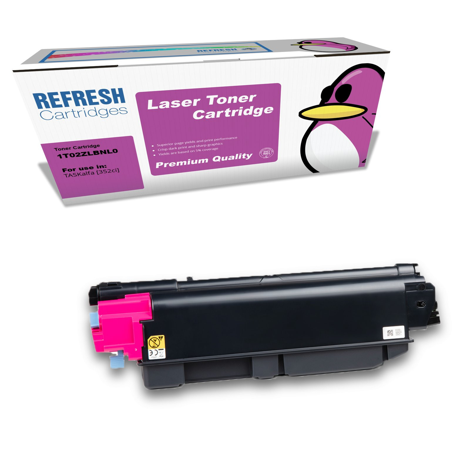 Refresh Cartridges Magenta TK5345M Toner Compatible With Kyocera Printers