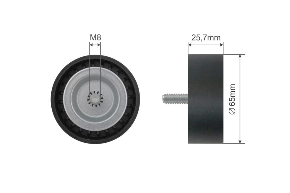 N.T.Y. RNK-CH-032.NTY Deflection/Guide Pulley, V-belt for JEEP,MERCEDES-BENZ - Image 11
