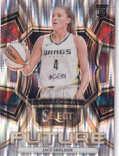 2024 Panini Select WNBA #23 Jacy Sheldon Select Future Prizms Flash