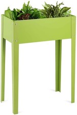 Raised Garden Bed Raised Planter Box with Legs Drainage Holes Planting Bed