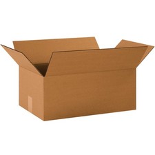 BOX USA 20x12x8 Corrugated Cardboard Boxes, 20"L x 12"W x 8"H, Pack