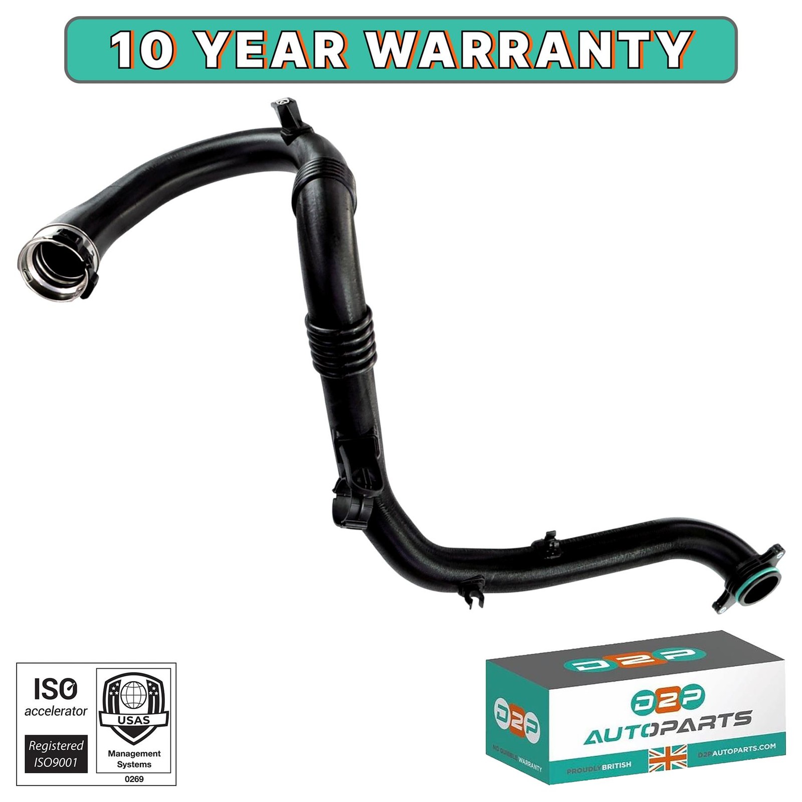 TURBO INTERCOOLER COLD HOSE OUTLET PIPE FOR VAUXHALL CORSA E 13403239 1.3 DIESEL