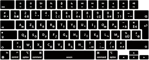 Protection Clavier Silicone Français AZERTY pour MacBook Pro/Max 14/16" M1-M4... - 第 1/6 張圖片