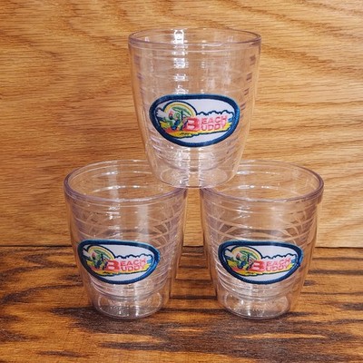 Vintage Tervis Beach Buddy Tumbler Set of 3 Cups 12 fl oz Insulated Ocean