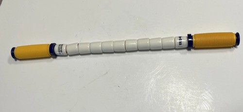 The Stick Body Roller Massage Therapy Tool Original 20" Yellow Handle 11 Bead - Picture 1 of 8