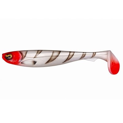 Gummifisch Zander Hecht Wels Köder Hype Tackle Rascal 20cm Red Head Tiger 1Stück