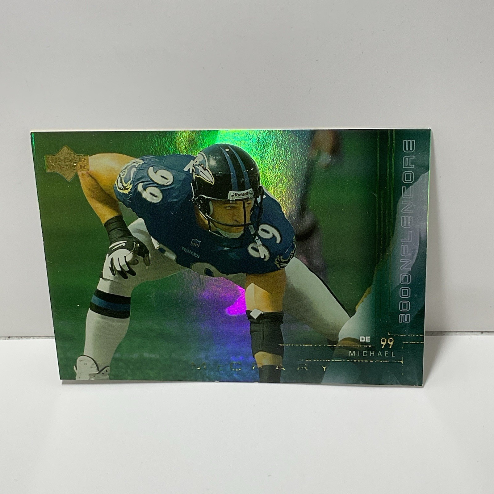 Michael McCrary Baltimore Ravens 2000 Upper Deck Encore Refractor -  #19