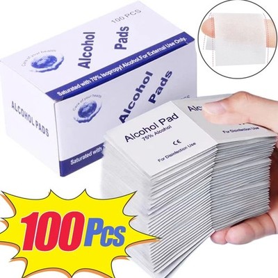 75% Alcohol Disinfectant Wipes Disposable Cleaning Pads for Phone Screen Glasses