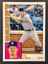 2019 Topps 1984 150 Years Gold Stamp Insert #T84-87 Wil Myers Padres /150