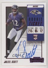 2018 Panini Contenders Rookie Ticket RPS Red Zone Jaleel Scott #135 Auto s3g