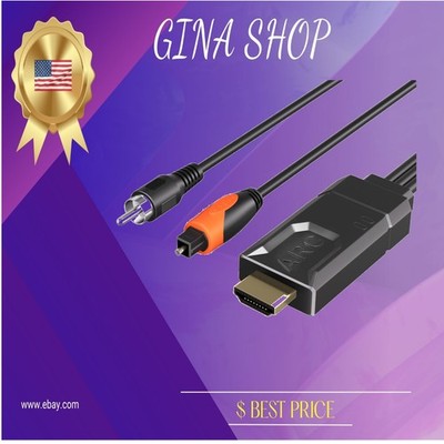 Plug & Play HDMI eARC/ARC Optical Converter - Supports Dolby & DTS Audio Formats