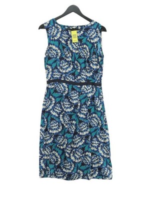 Clements Ribeiro Midikleid A-Linie UK12 in Blau
