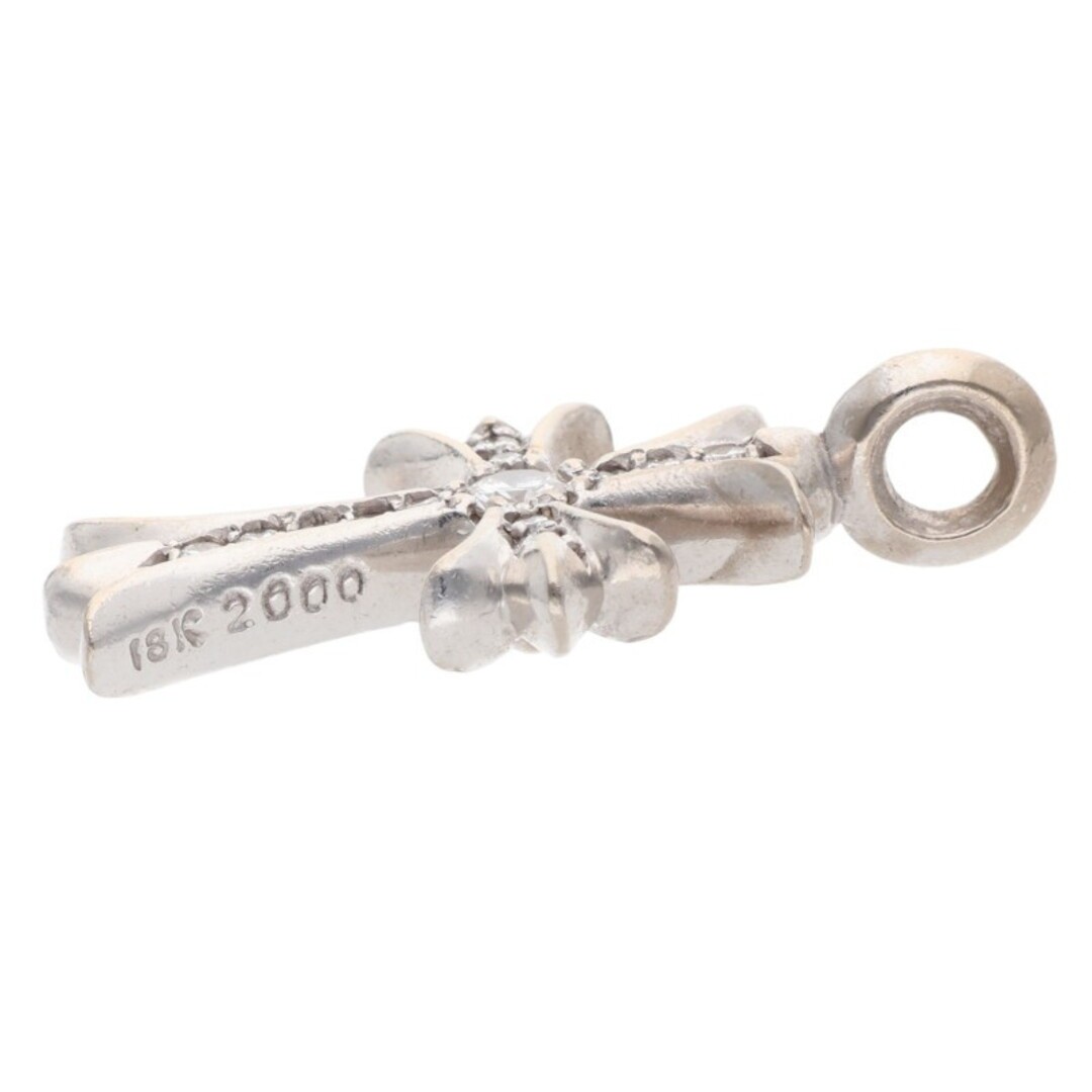 Chrome Hearts 18KWG TNY CRSF P DMND Tiny Fat Cross Pave diamond pendant Used 14e thumbnail 5